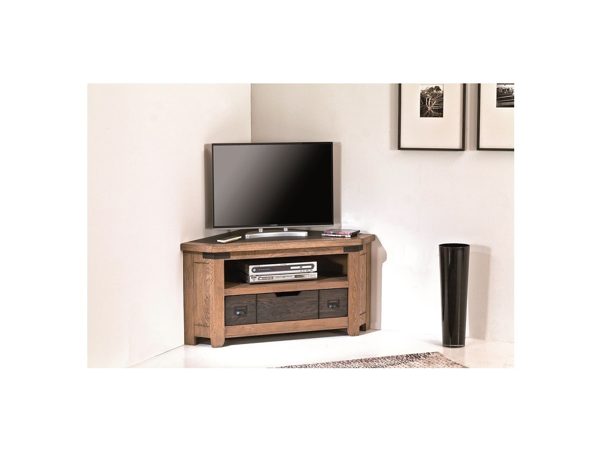 TALOS - Meuble TV d angle 1 tiroir 1 niche 