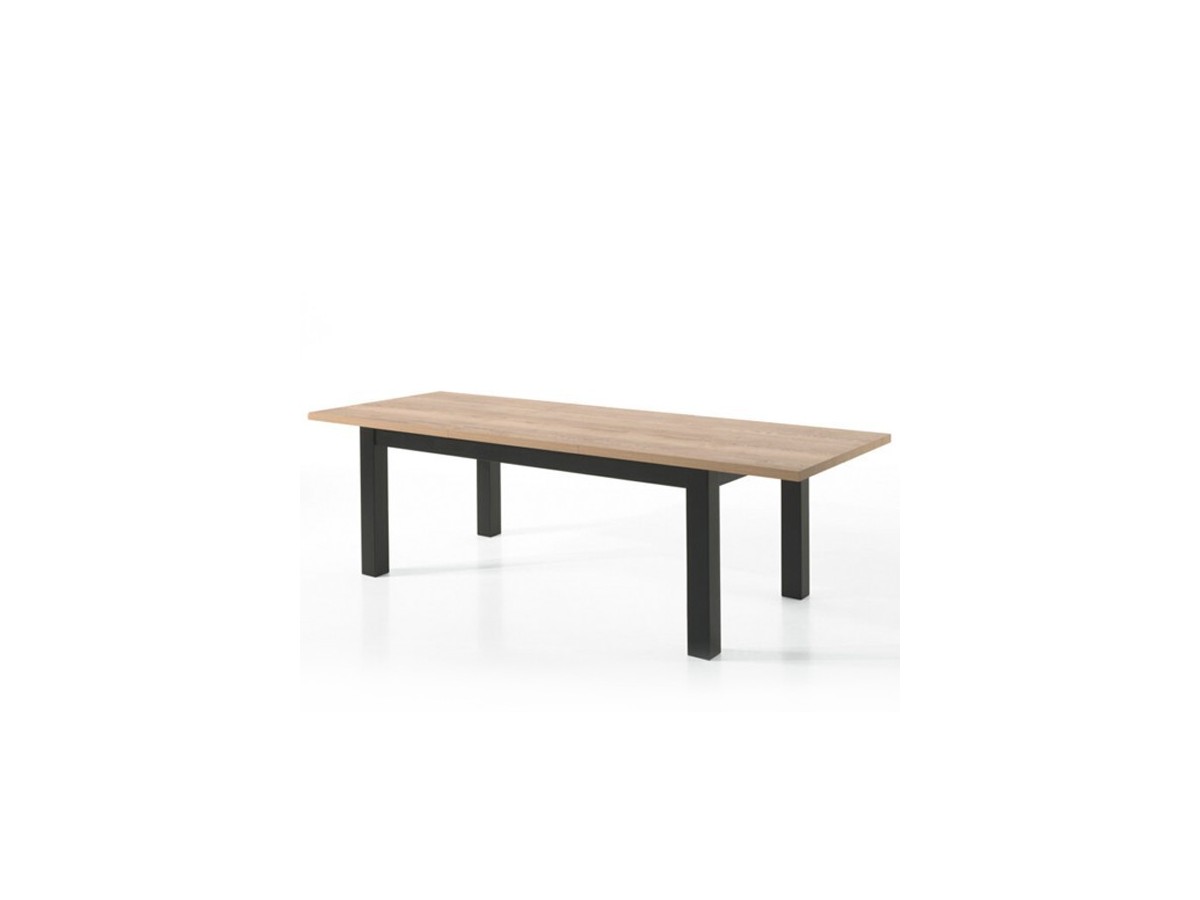MOUNT- Table avec allonge - 4 pieds massifs 200 cm / 275 cm x 100 cm 