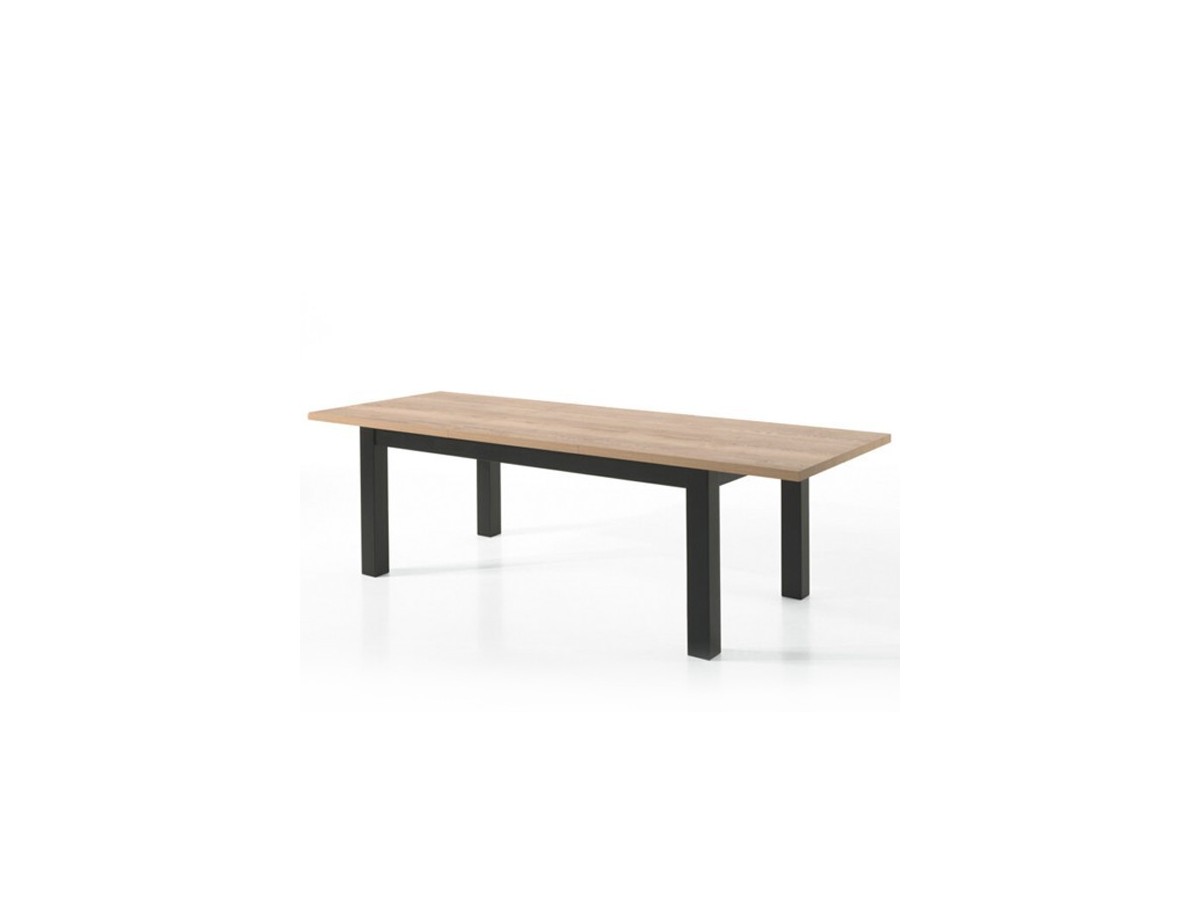 MOUNT - Table avec allonge - 4 pieds massifs 180 cm / 240 cm x 100 cm 