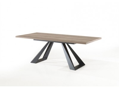 MOUNT - Table droite fixe - pied métal 220 cm x 100 cm 