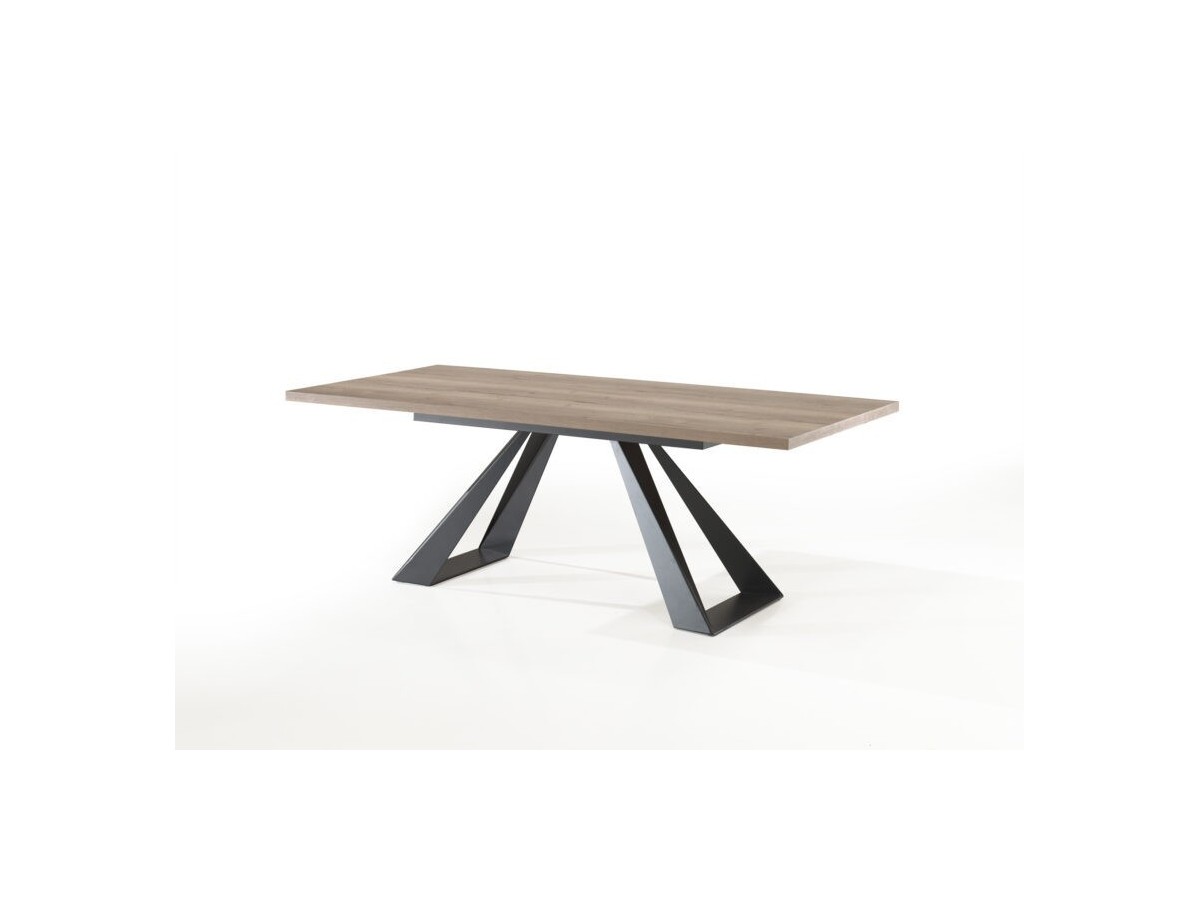 MOUNT - Table droite fixe - pied métal 200 cm x 100 cm 