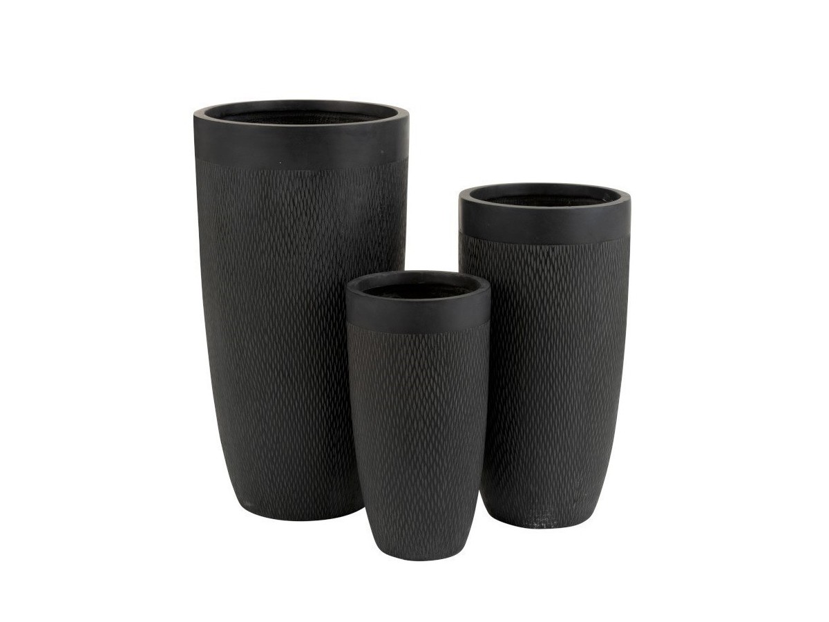 Set 3 Vases Ronds Hauts Argile 