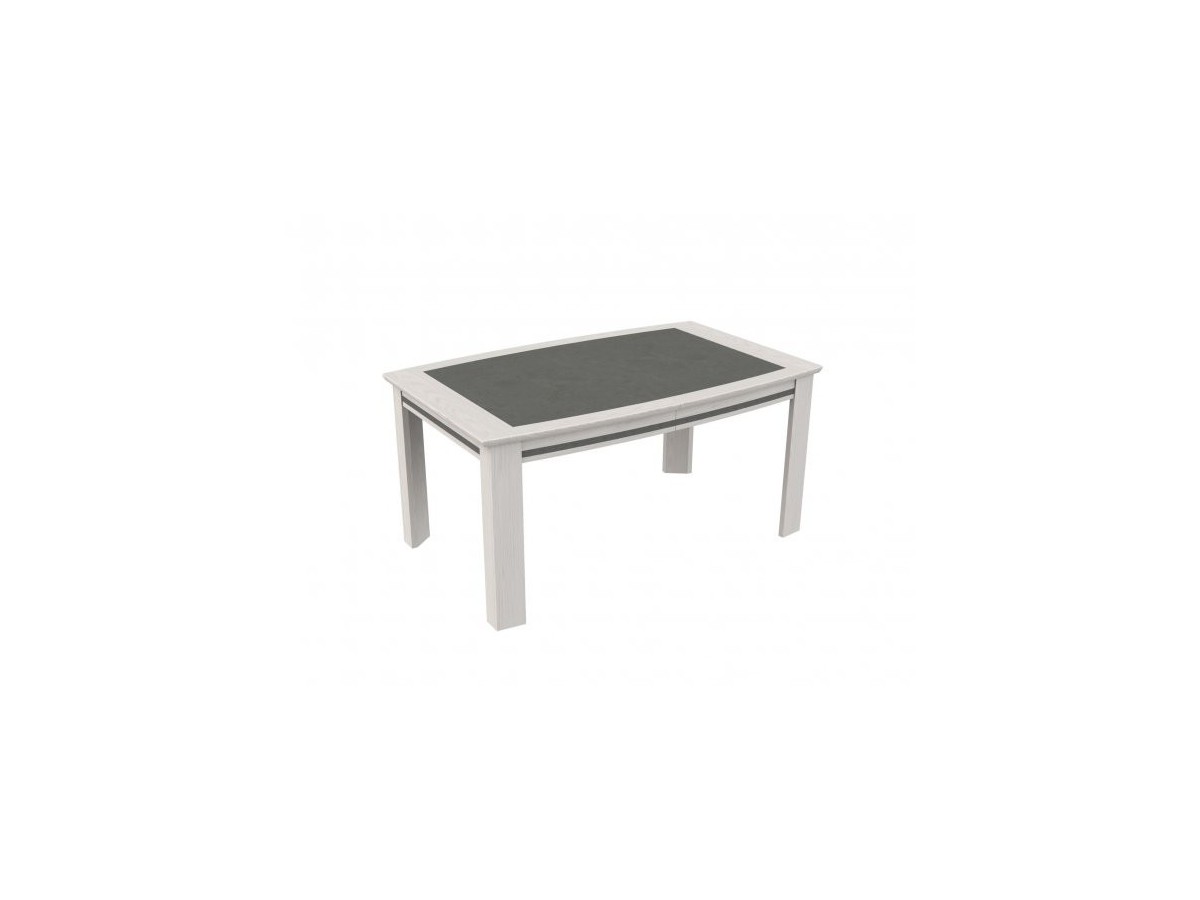 CADIX - Table tonneau extensible plateau céramique 3 finitions 