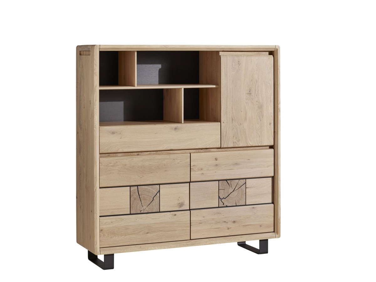 EDEN - Bahut haut 3 portes 1 tiroir 1 niche 