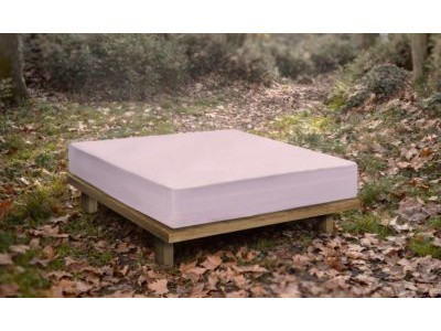 NATUR ZINC - Drap housse imperméable 160x200 bonnet 48 cm