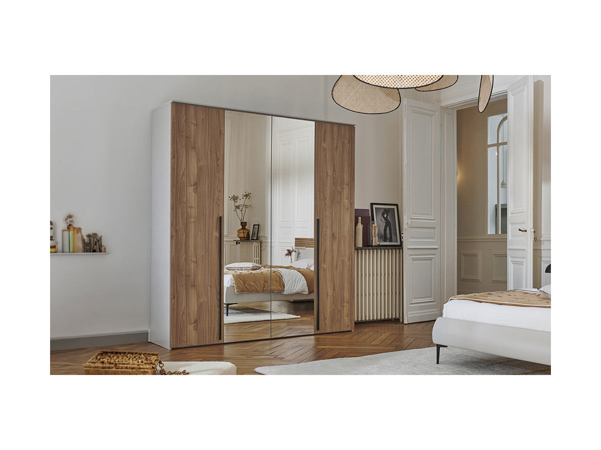 Opale - Armoire 4 portes battantes 