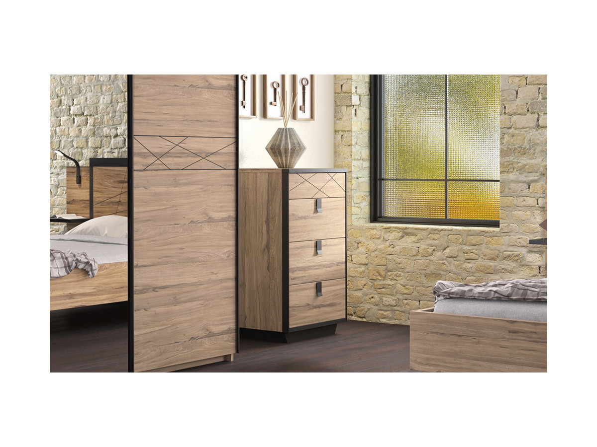 Thalya - Chiffonnier 4 tiroirs 