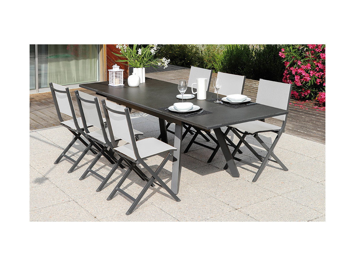 Agri - Table de repas outdoor extensible 
