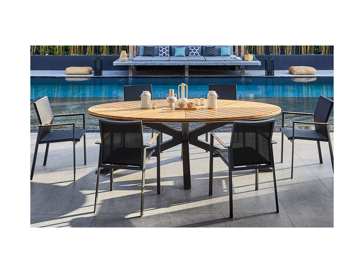 Eronne - Table de repas outdoor ovale 