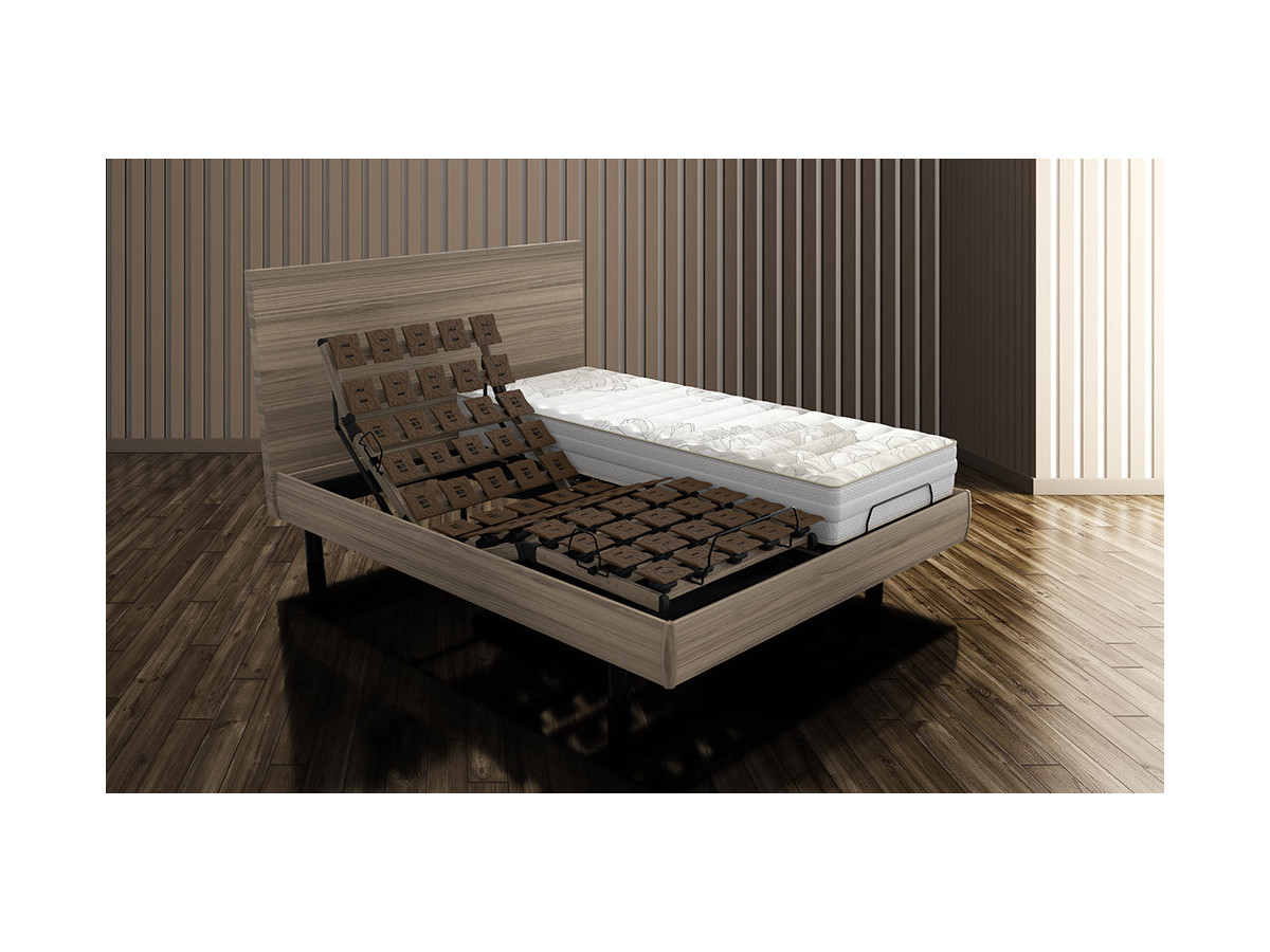 Natura Three - Sommier relaxation TPR électrique 2x70x190 