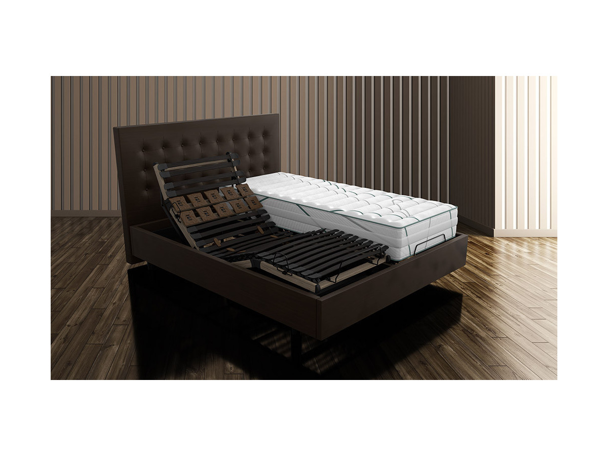 Natura Two - Sommier relaxation TPR électrique 2x70x190 