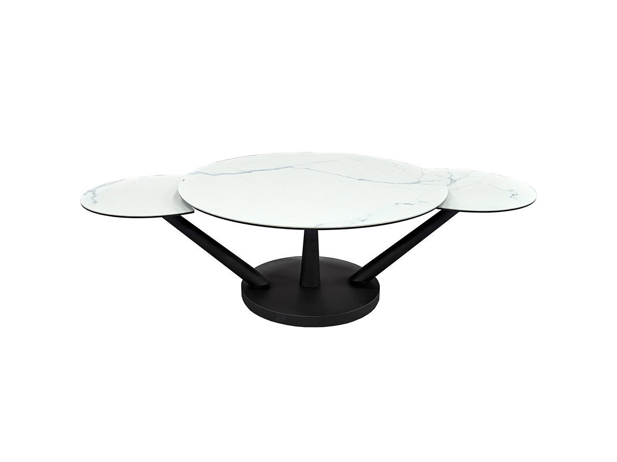 Chicago - Table basse 3 plateaux pivotants 