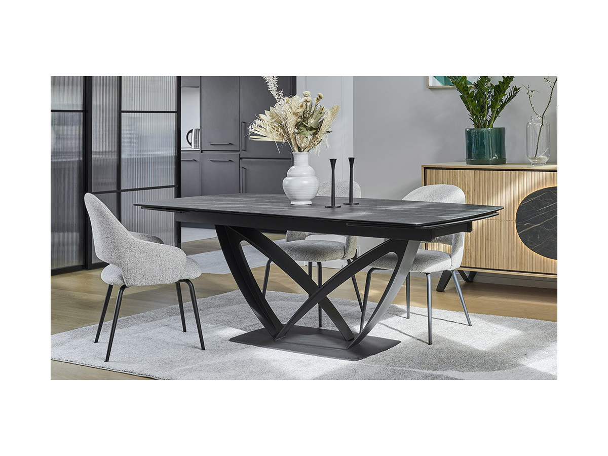 Sphère - Table de séjour céramique extensible 