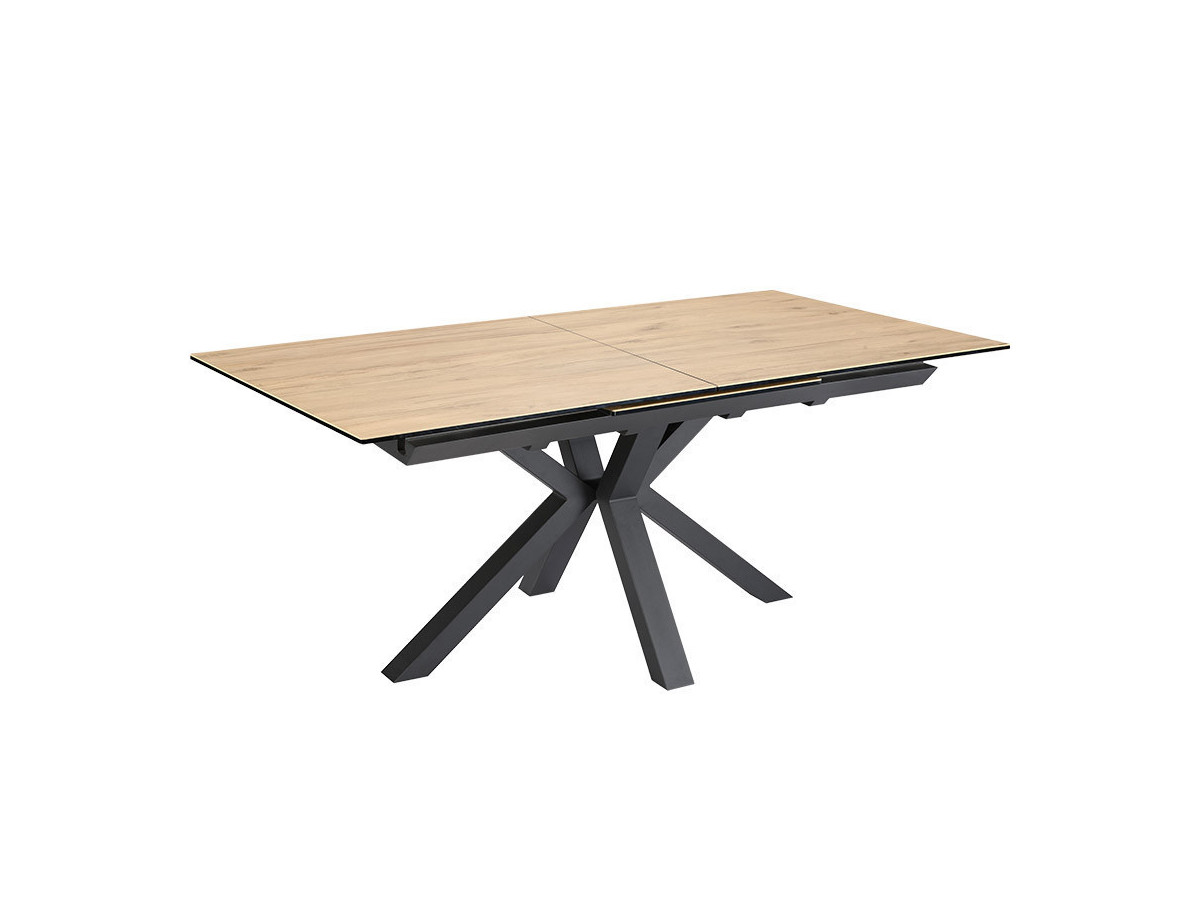 Bruyère - Table de séjour extensible pieds en croix 