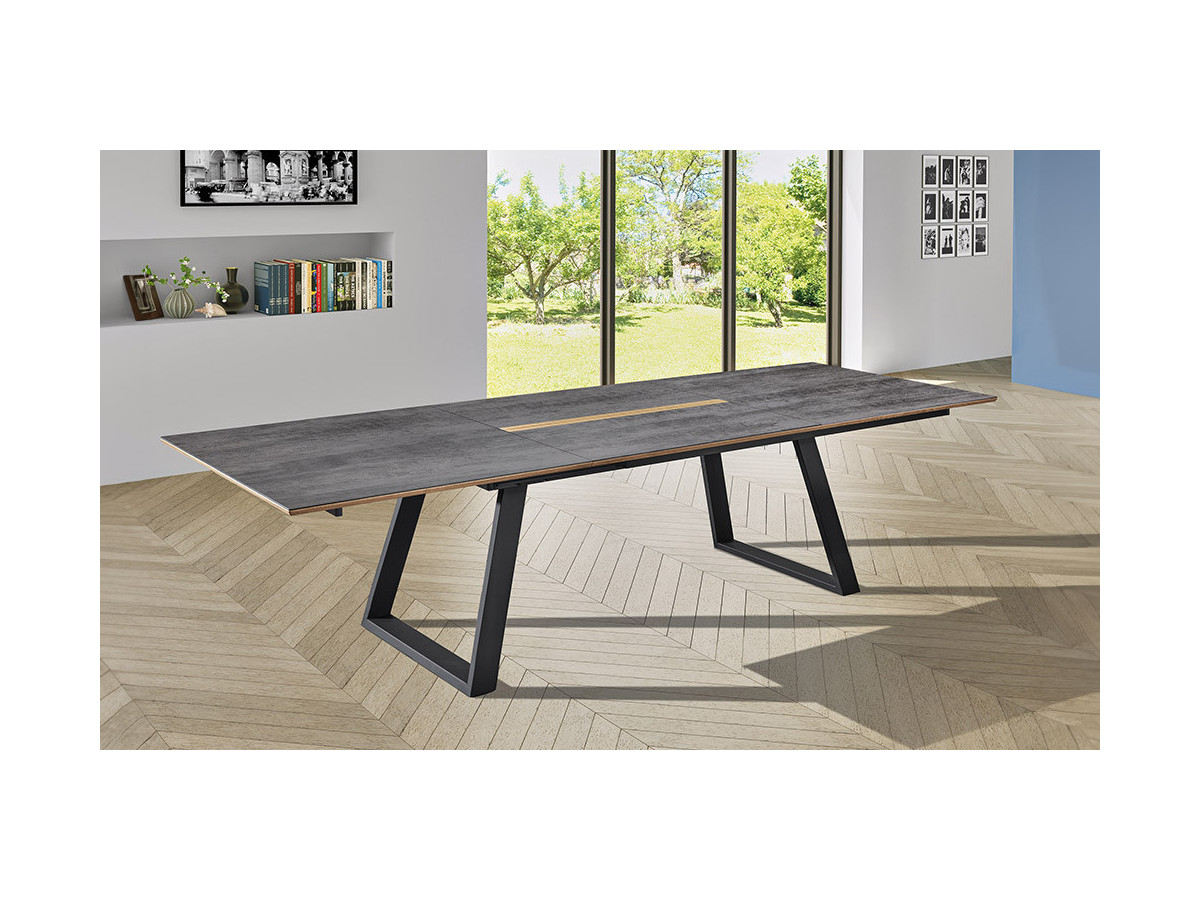 Salto  - Table plateau céramique extensible 