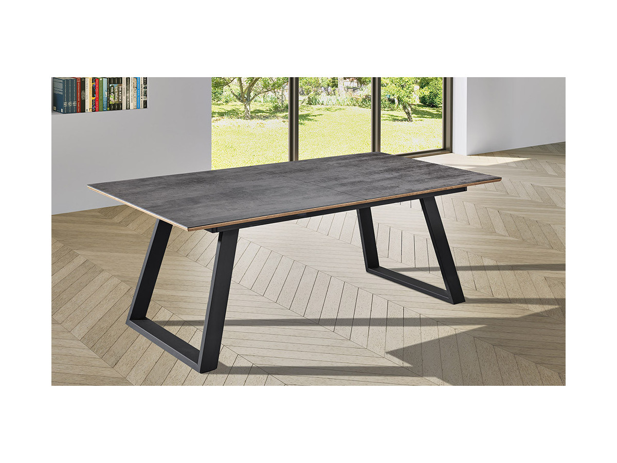 Salto  - Table plateau céramique extensible 