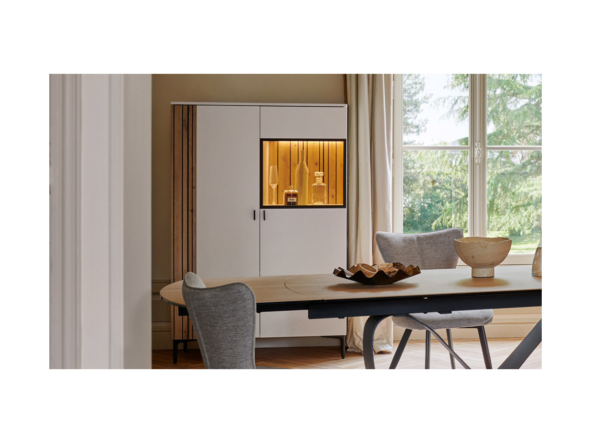 Topaze - Meuble Vitrine avec éclairage 