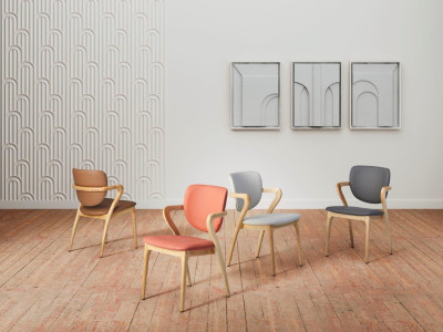 TEMPEST - Chaise fixe pied...