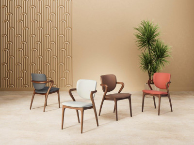 TEMPEST - Chaise fixe pied...