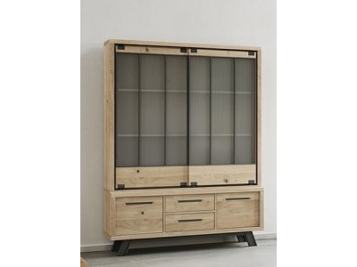 HARRY - Enfilade basse 150 cm 2 portes 2 tiroirs 