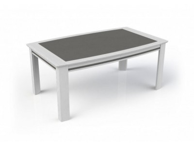 IZA - Table tonneau 3 allonges papillon de 45 cm 2 coloris 
